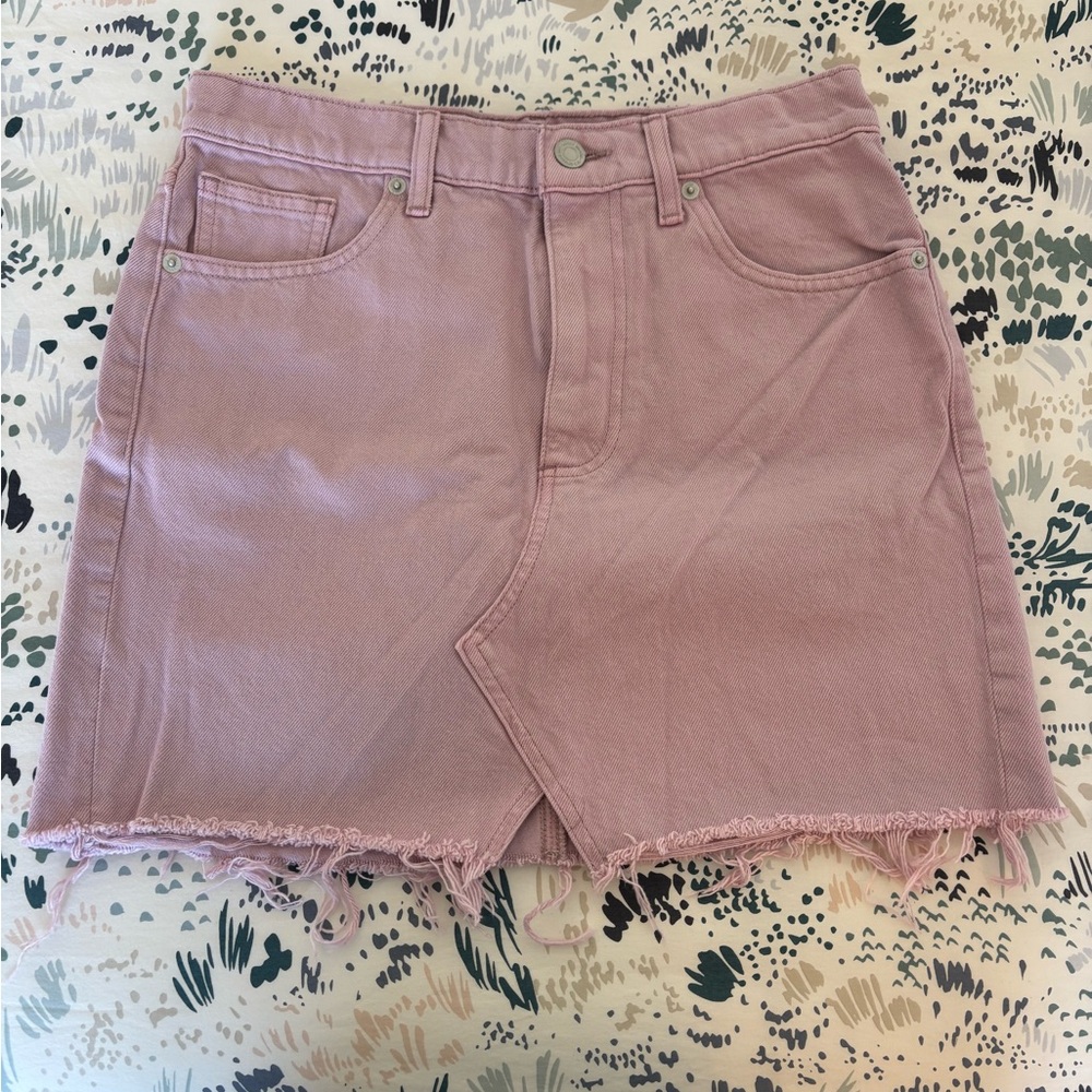 Lucky Brand Pink Denim Mini Skirt